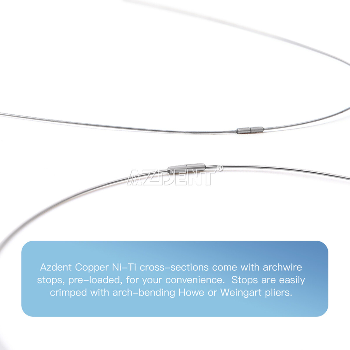 Dental Ortho Super Elastic Cu-Ni-Ti Arch Wires W/Stops Round/Rectangular Damon