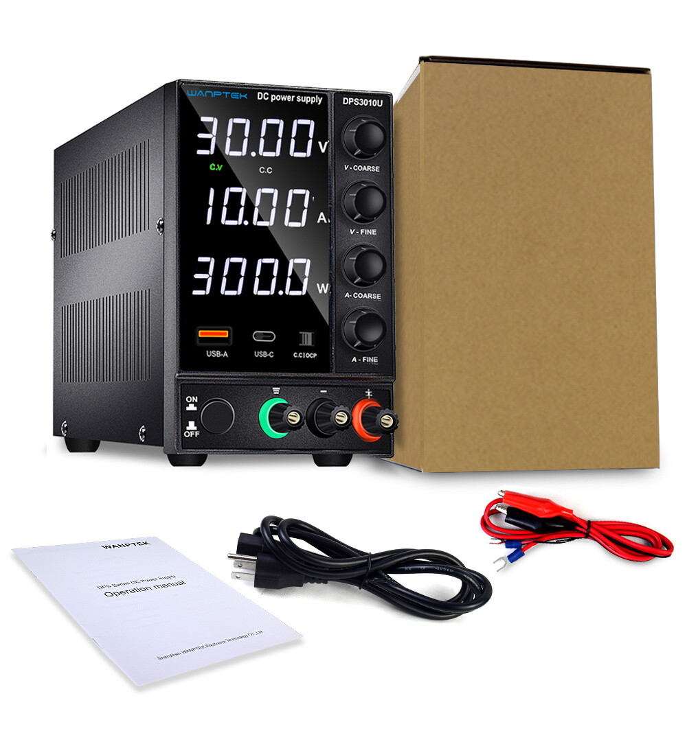 DC 0~30V 0~10A Adjustable Lab DC Power Supply Bench Switching Variable Precision