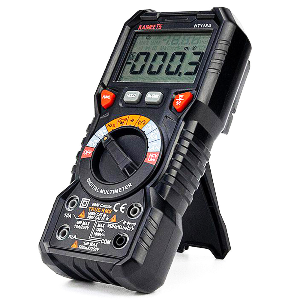 KAIWEETS Digital Multimeter TRMS Voltmeter,Auto-Ranging,6000 Counts,Accurately