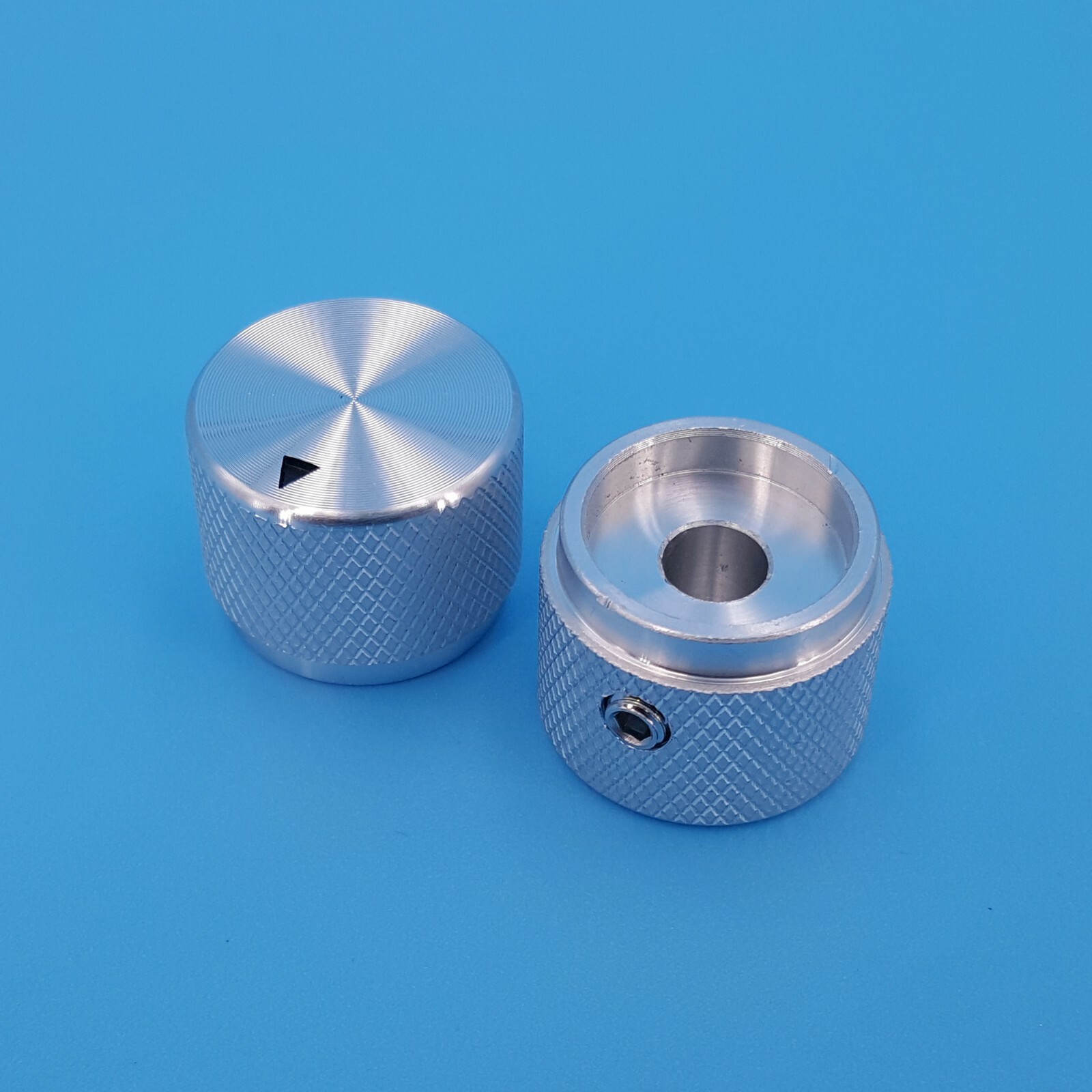 5x Solid Aluminum 20mm*15.5mm Audio Rotary Control 6mm Dia Potentiometer Knobs