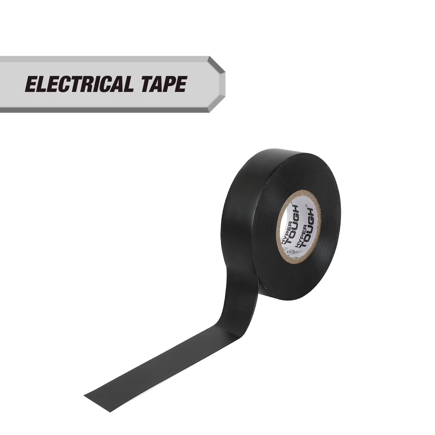 Hyper Tough Black Electrical Tape 60 ft General Purpose Insulating Tape