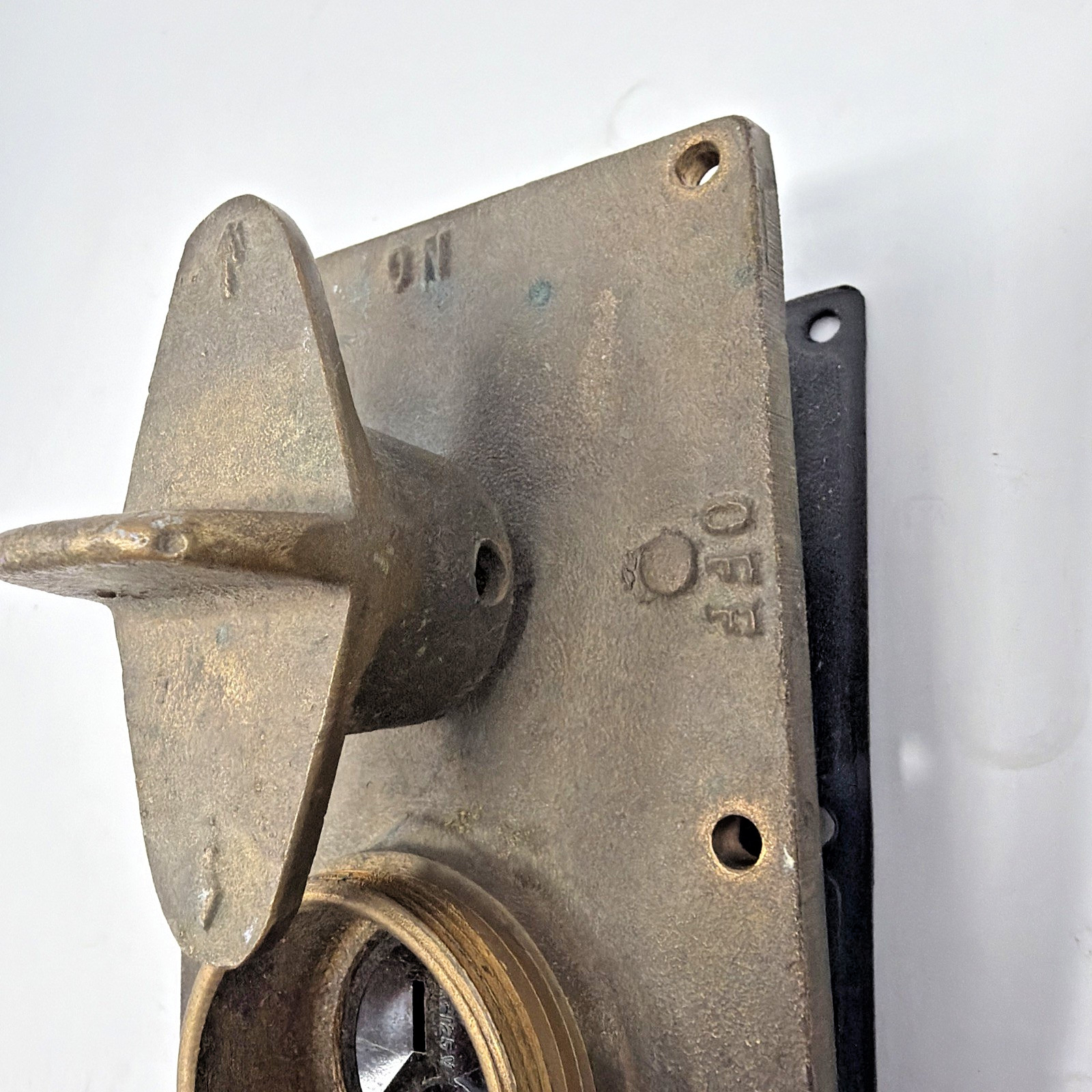 Vintage KONDU Bronze Watertight Surface Mount Rotary Switch Box Marine