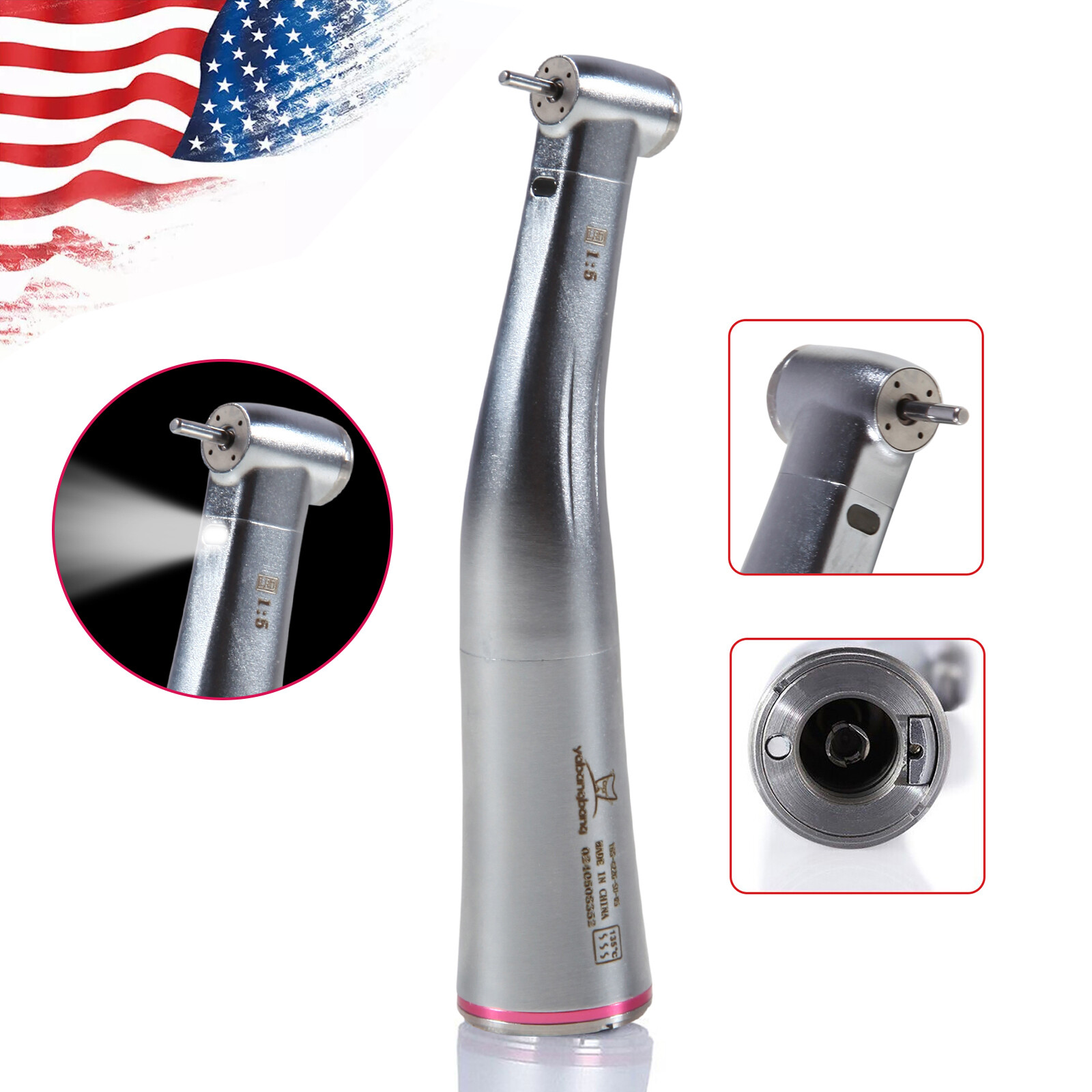 12PCS Dental White Stone High Speed Polishing Burs FG Flame Aluminum Oxide USA