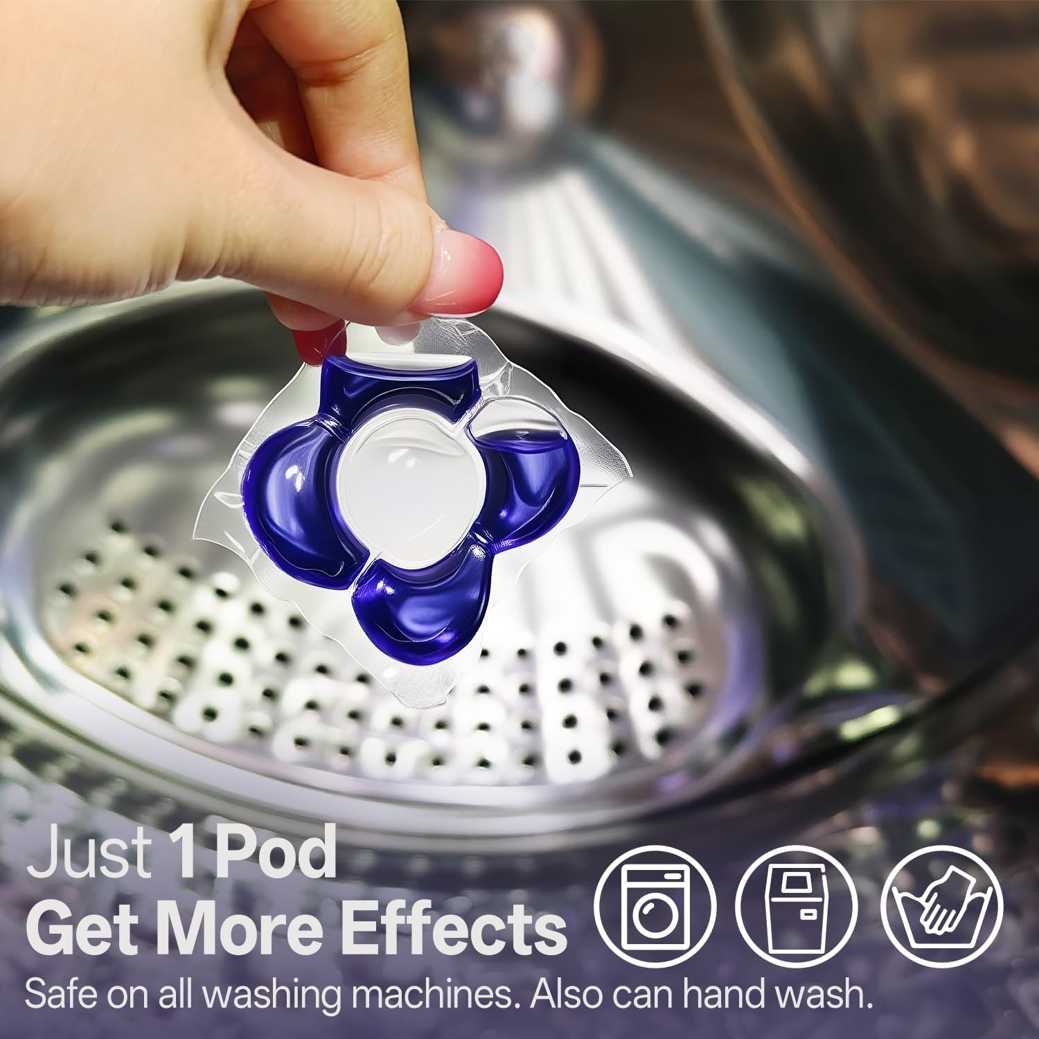 All-in-1 Laundry Detergent Pods | 10X Deep Clean | Prevents Color Bleed, Elimina