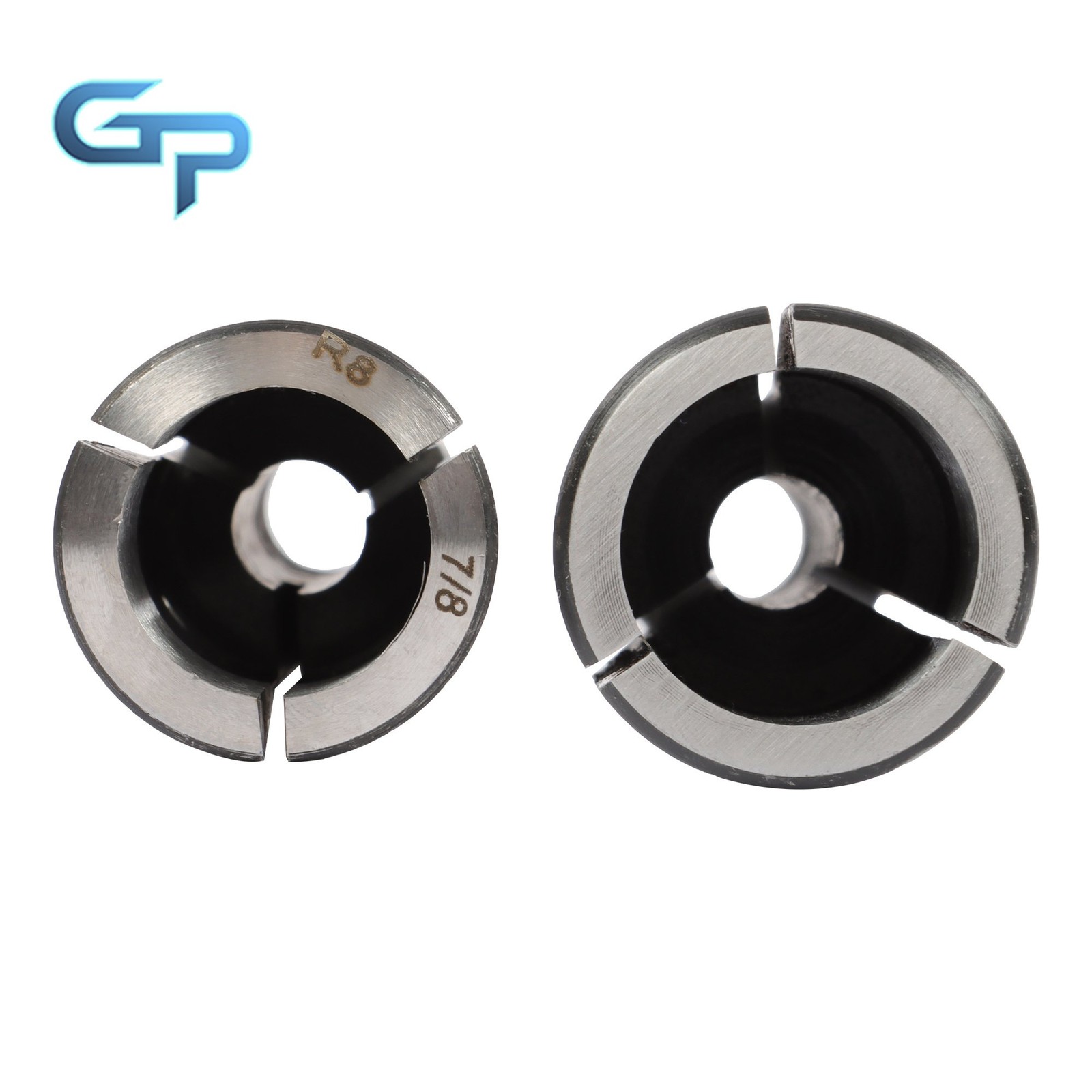 8 Piece R8 Collet Set 1/8″ 1/4″ 3/8″ 1/2″ 5/8″ 3/4″ 7/8″ Precision Ground
