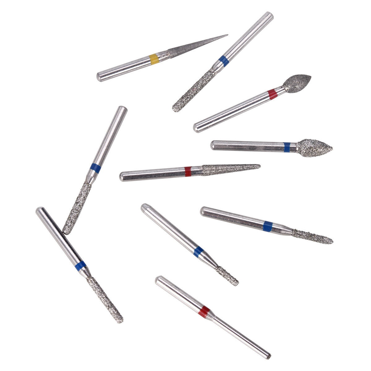 AZDENT Dental Air Turbine Crown Preparation Diamond Burs Anterior Teeth Drills