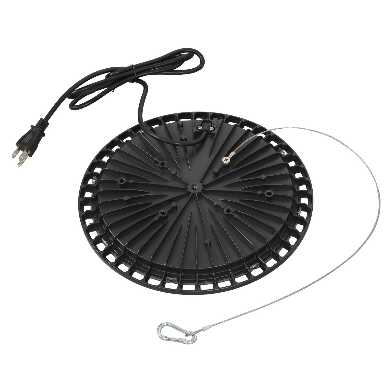2 Pcs 150W 5000K With Safety Cord UFO LED High Bay Light Commercial Factory