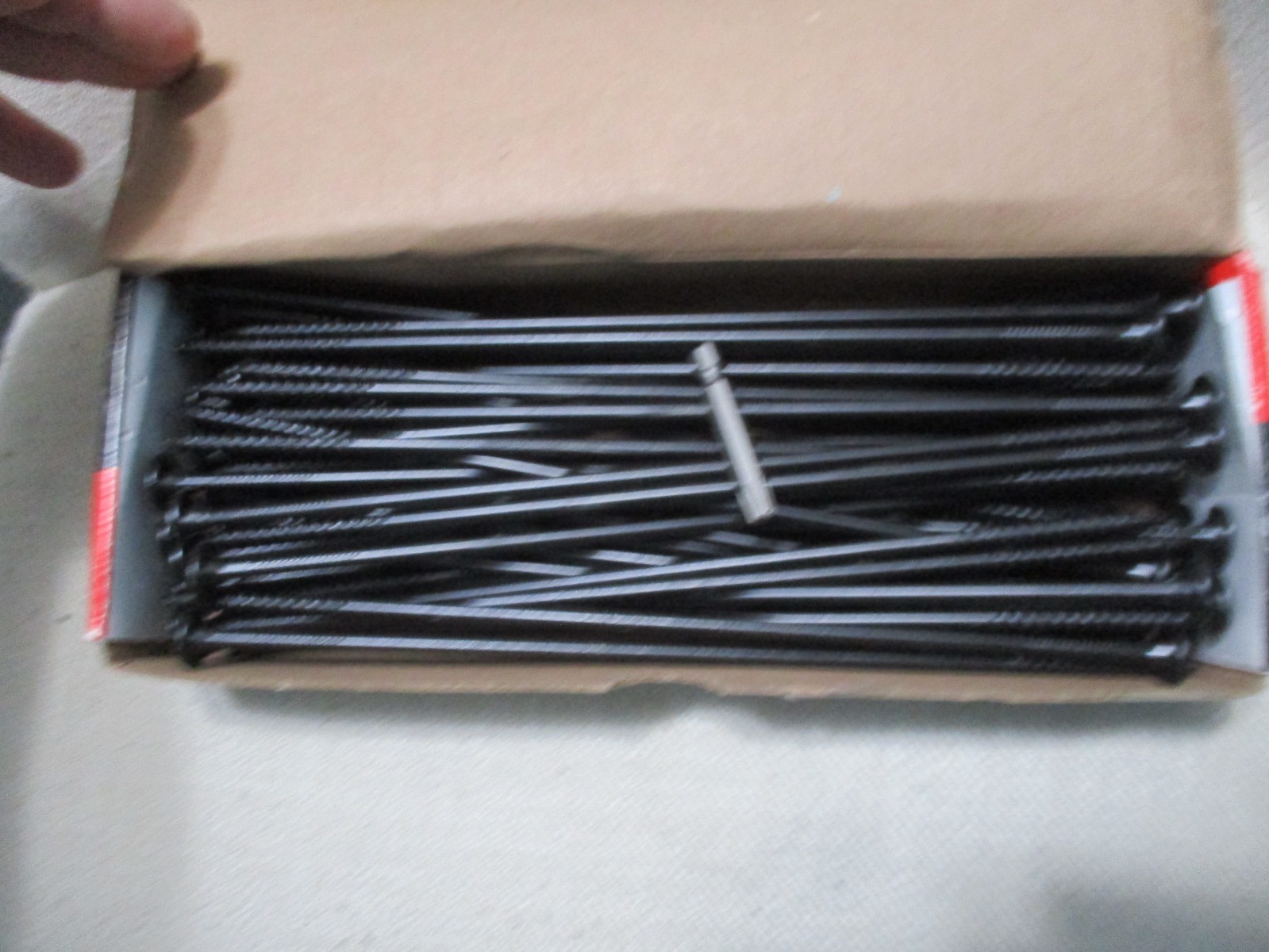 *LOT OF 50* FastenMaster HeadLOK 10 in. Flat Head Structural Wood Screws, Black