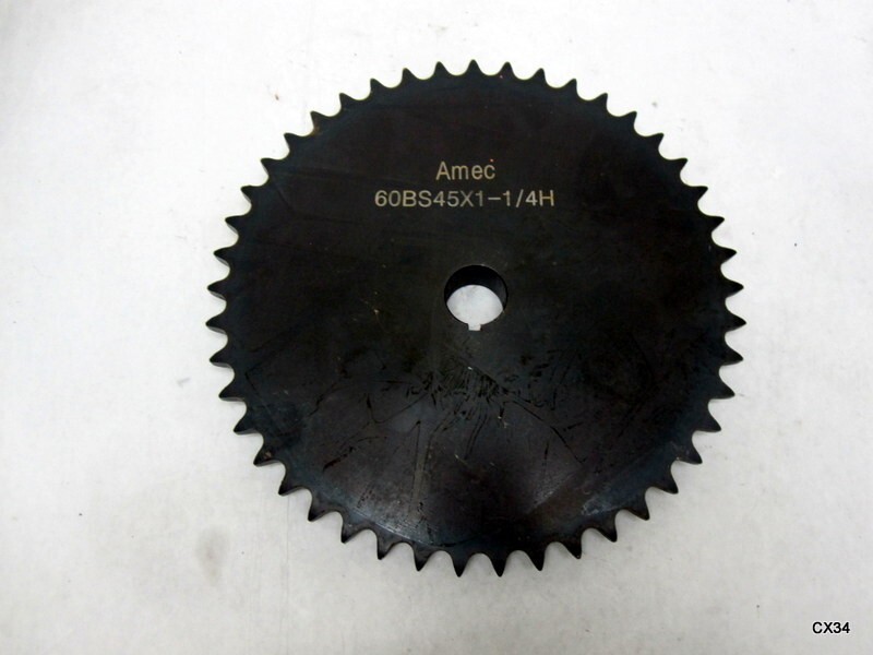 Amec 60BS45X1-1/4H Roller Chain Sprocket 45-Tooth 11-1/4″ OD 1-1/4″ Bore