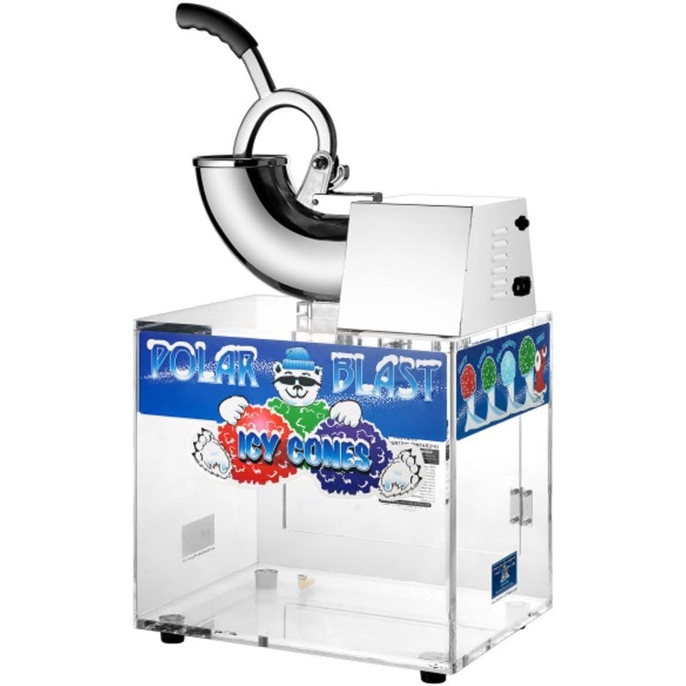 Commercial Snow Cone Machine Acrylic Ice Crusher Shaver 500 lbs Per Hour for