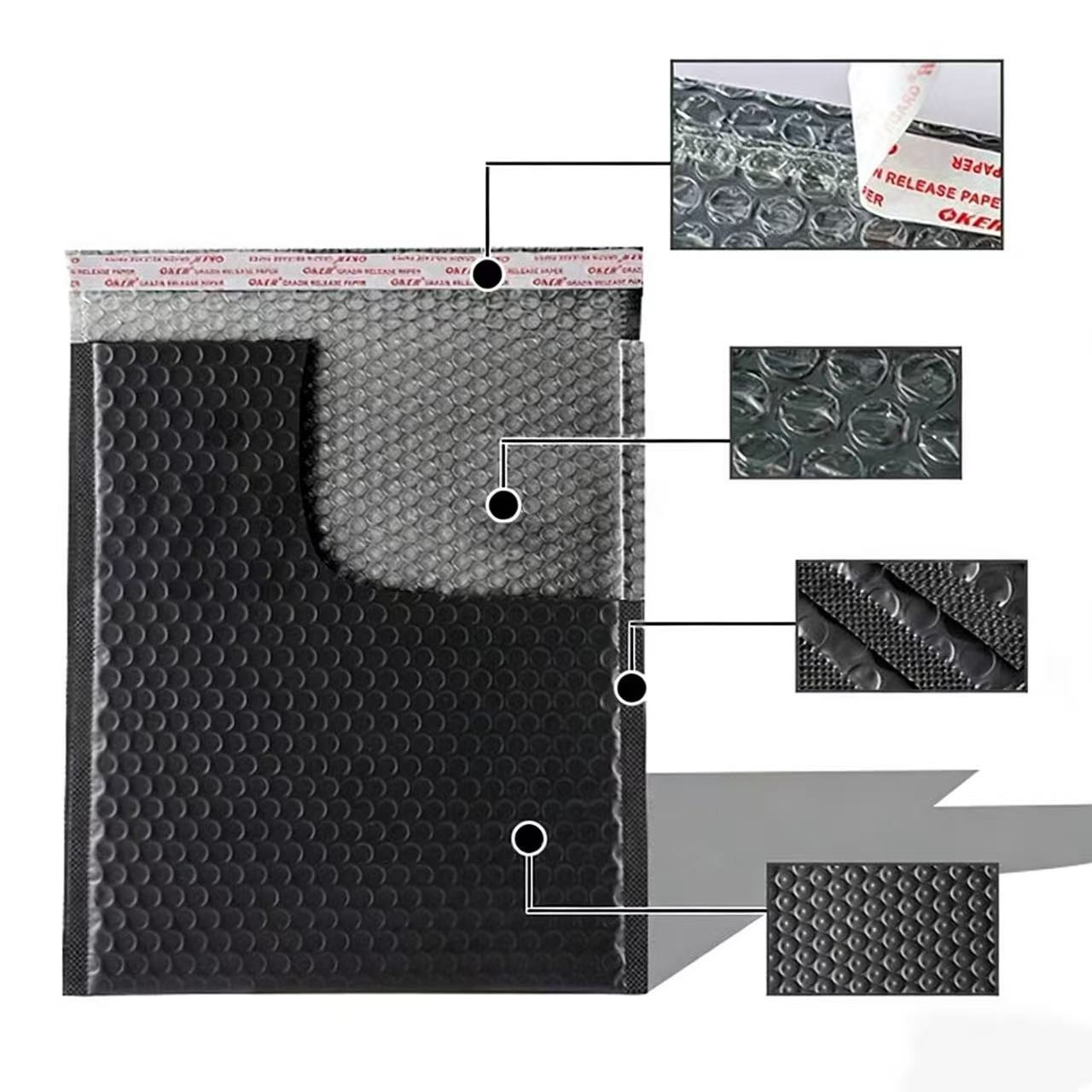 8.5×12 (8.5×11) Poly Bubble Mailer Padded Envelope Shipping Bag