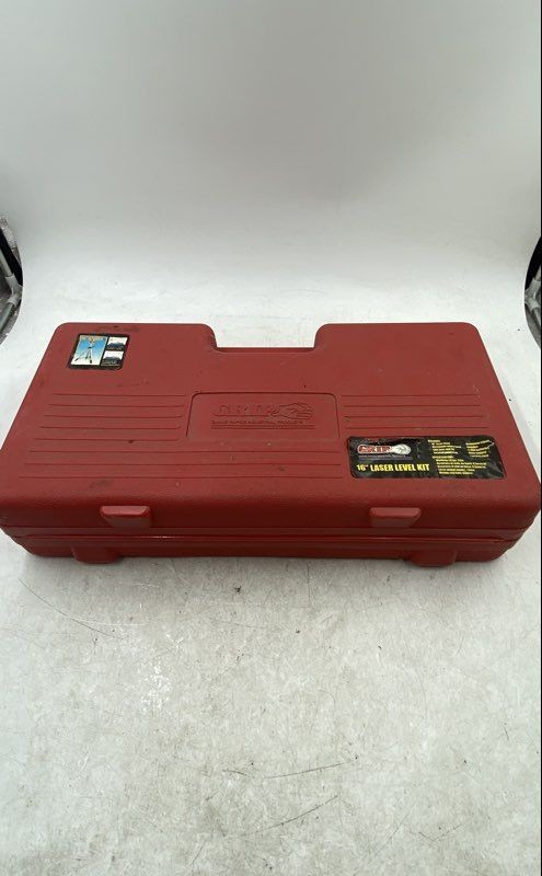 Grip 16-Inch Tripod Leveling Tool Laser Level Kit With Red Carrying Case
