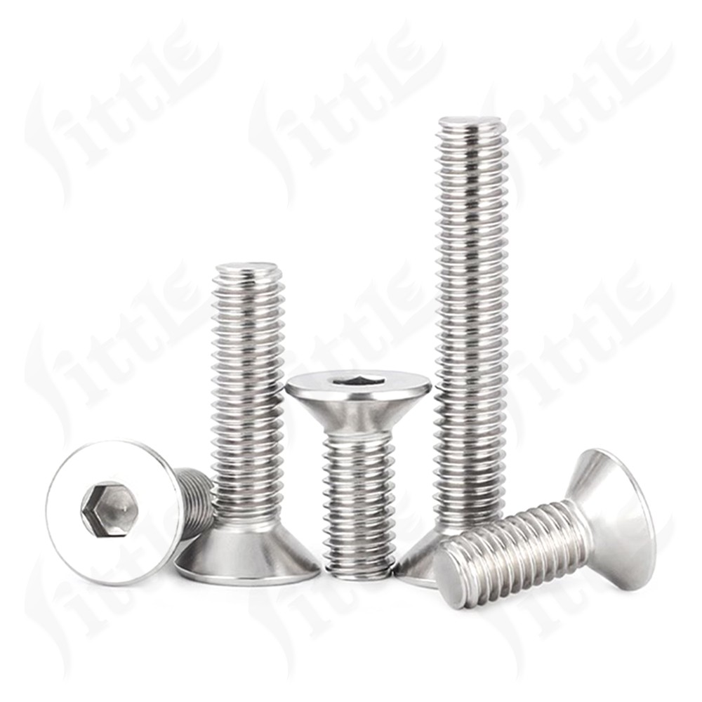 M2 M3 M4 M5-M20 Socket Countersunk Screws A2 Stainless Steel Allen Hexagon Bolts