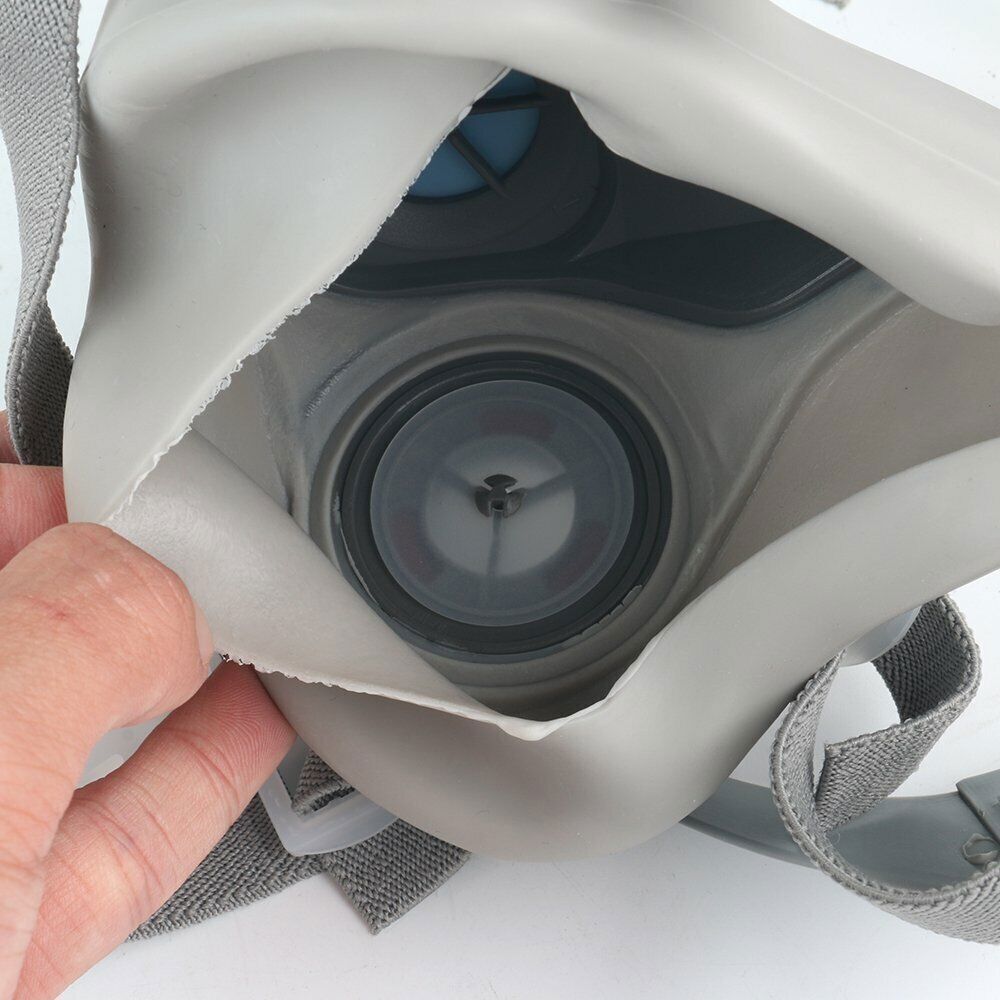 17 in1 Half Face Gas Mask Facepiece Spray Painting Respirator Safety Suit F 6200