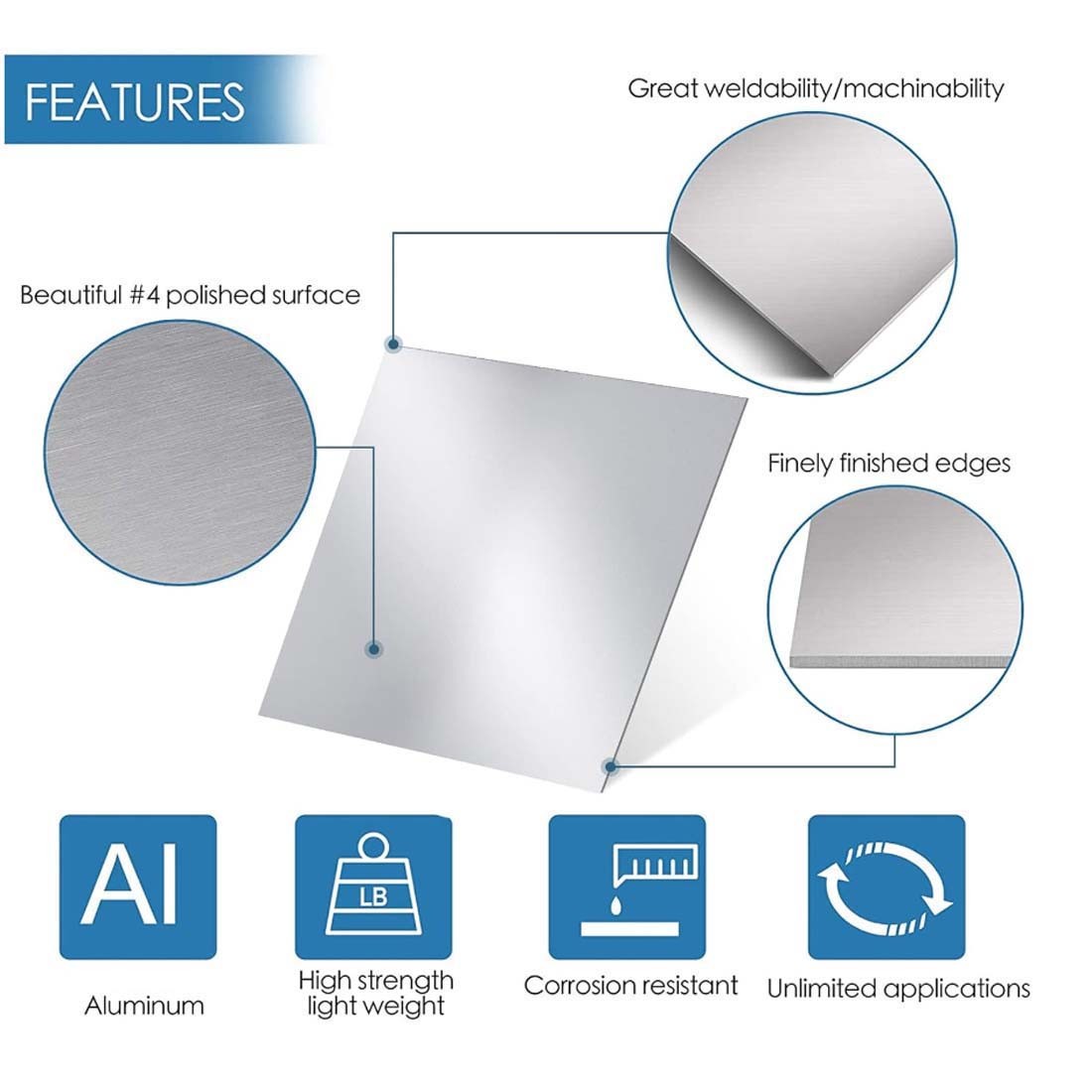 Aluminium Sheet 0.3mm 0.5mm 0.8mm 1mm 1.2mm 1.5mm and 6mm all sizes ali sheet cu