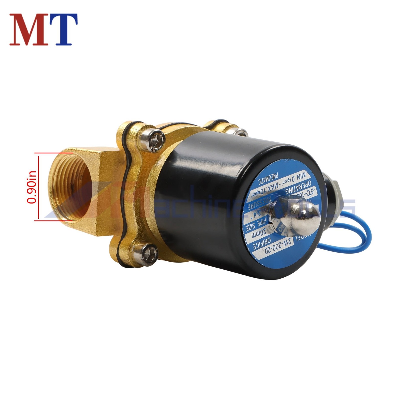 Solenoid Valve Air Water 3/4 Inch N/C Gas Oil Normally Closed 12V 220V Generator