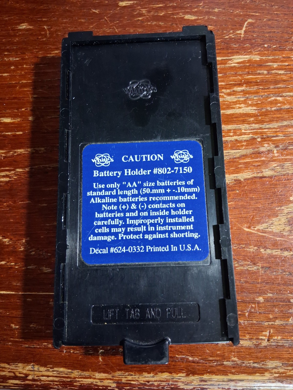 Whites Electronics XLT AA Battery Pack used excellent condition