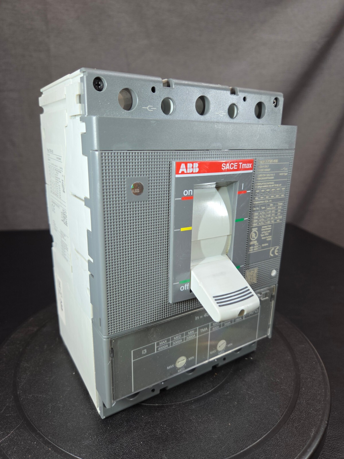 ABB SACE Tmax XT5N 400 3 Pole 400 Amp 600v Circuit Breaker New Open Box