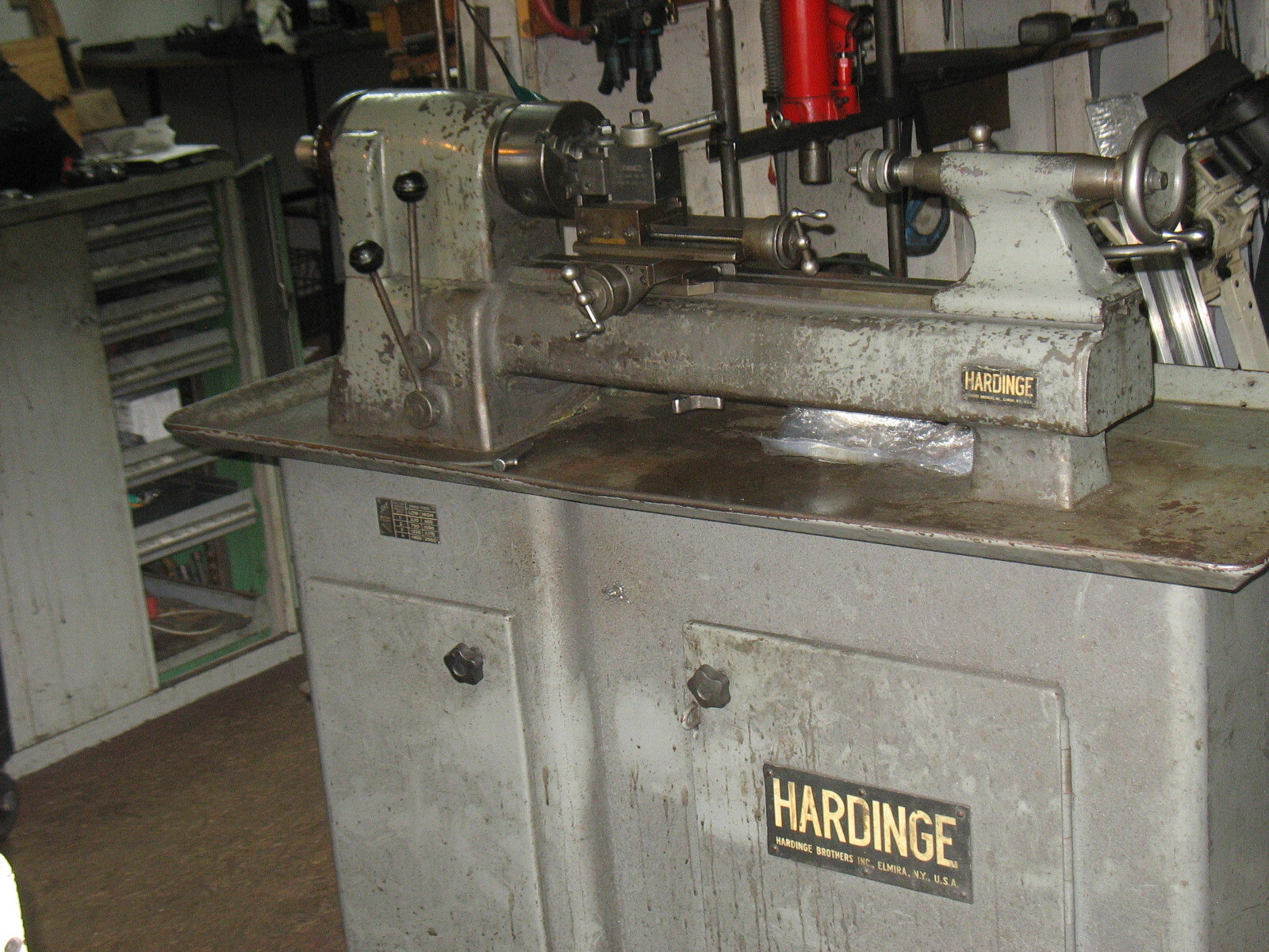Hardinge Second Operation Lathe 110 Volts Resersivable Lots of tooling.