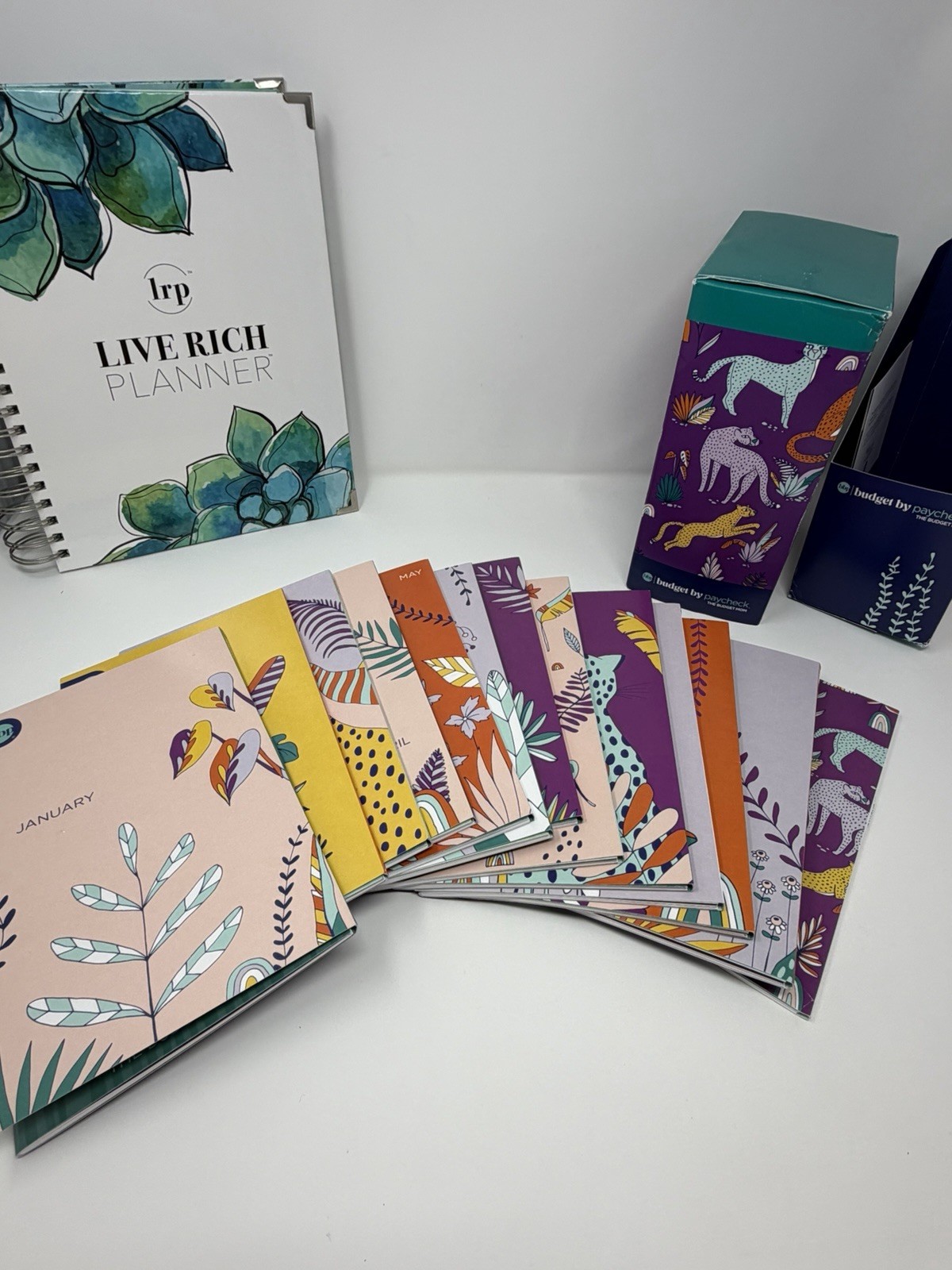 The Budget Mom Live Rich Planner & Budget by Paycheck 12 Month Box Set