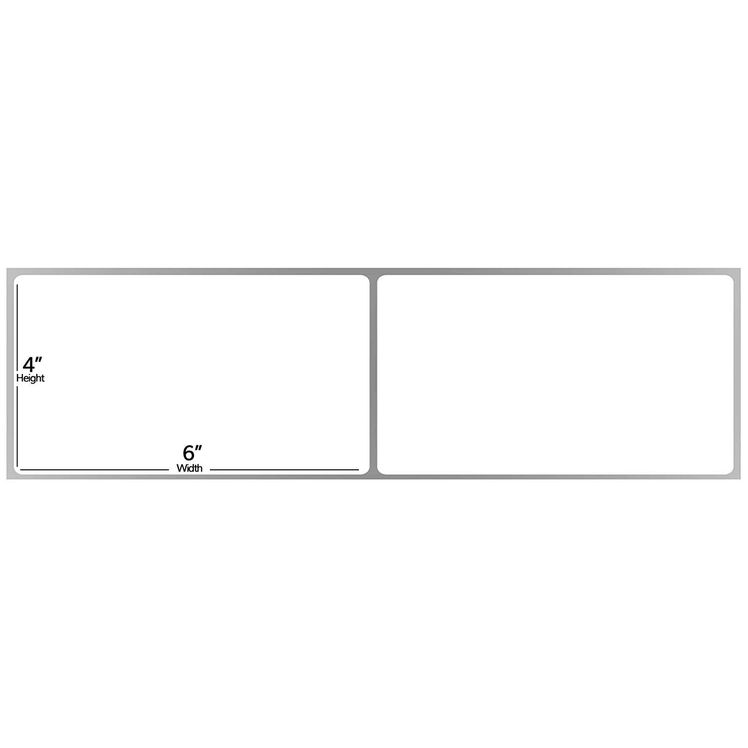 8000 Fanfold 4×6 Direct Thermal Labels Barcode Shipping Labels for Zebra & Rollo
