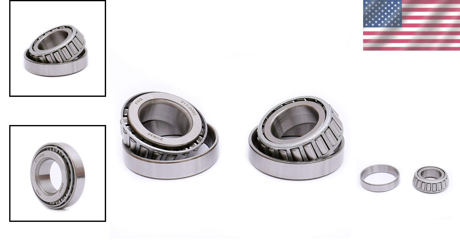 Set of 2 Tapered Roller Bearings 15123 15245 – /TS 16949 Certified