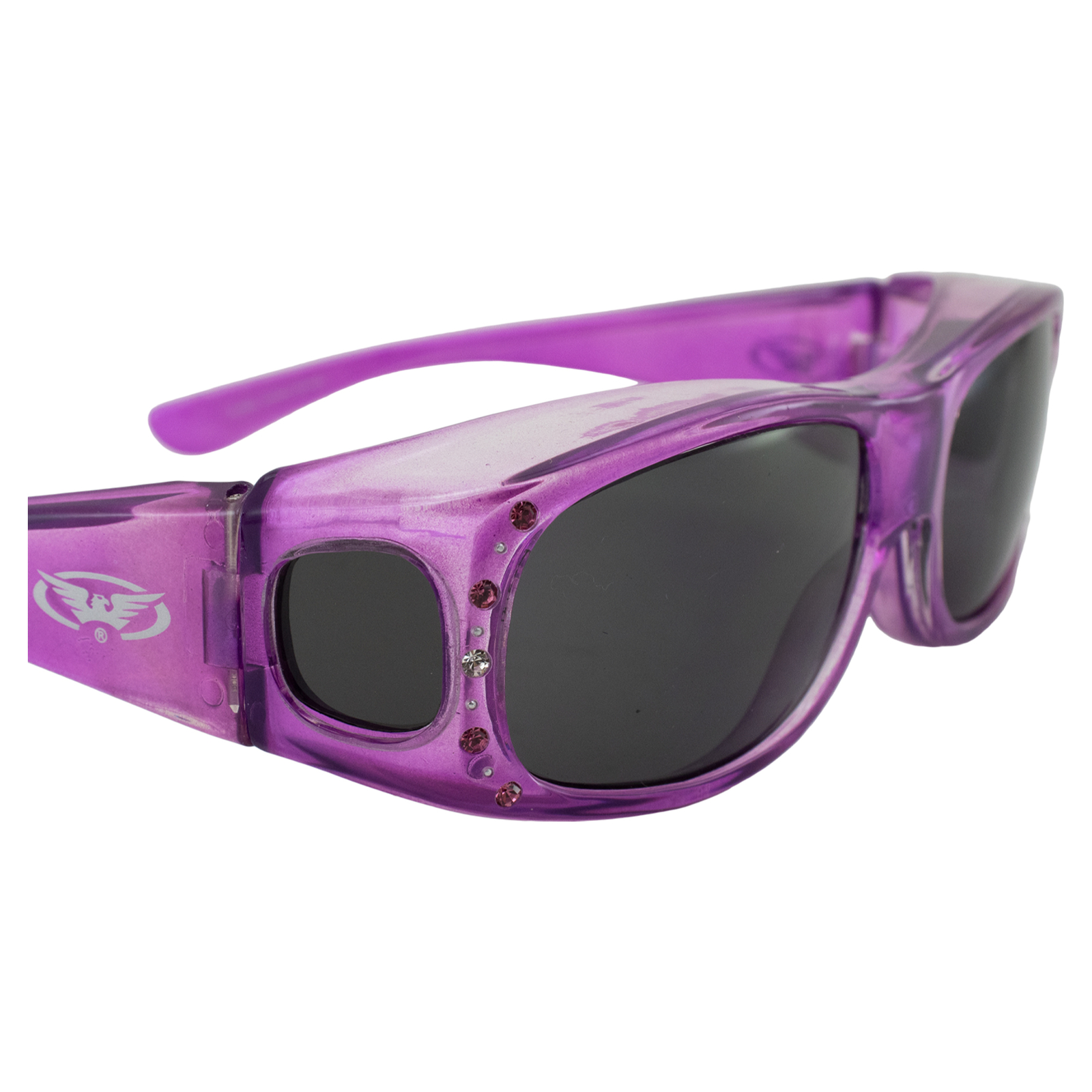 GLOBAL VISION FANFARE FIT OVER SAFETY GLASSES SIDE SHIELD SHATTERPROOF UV400