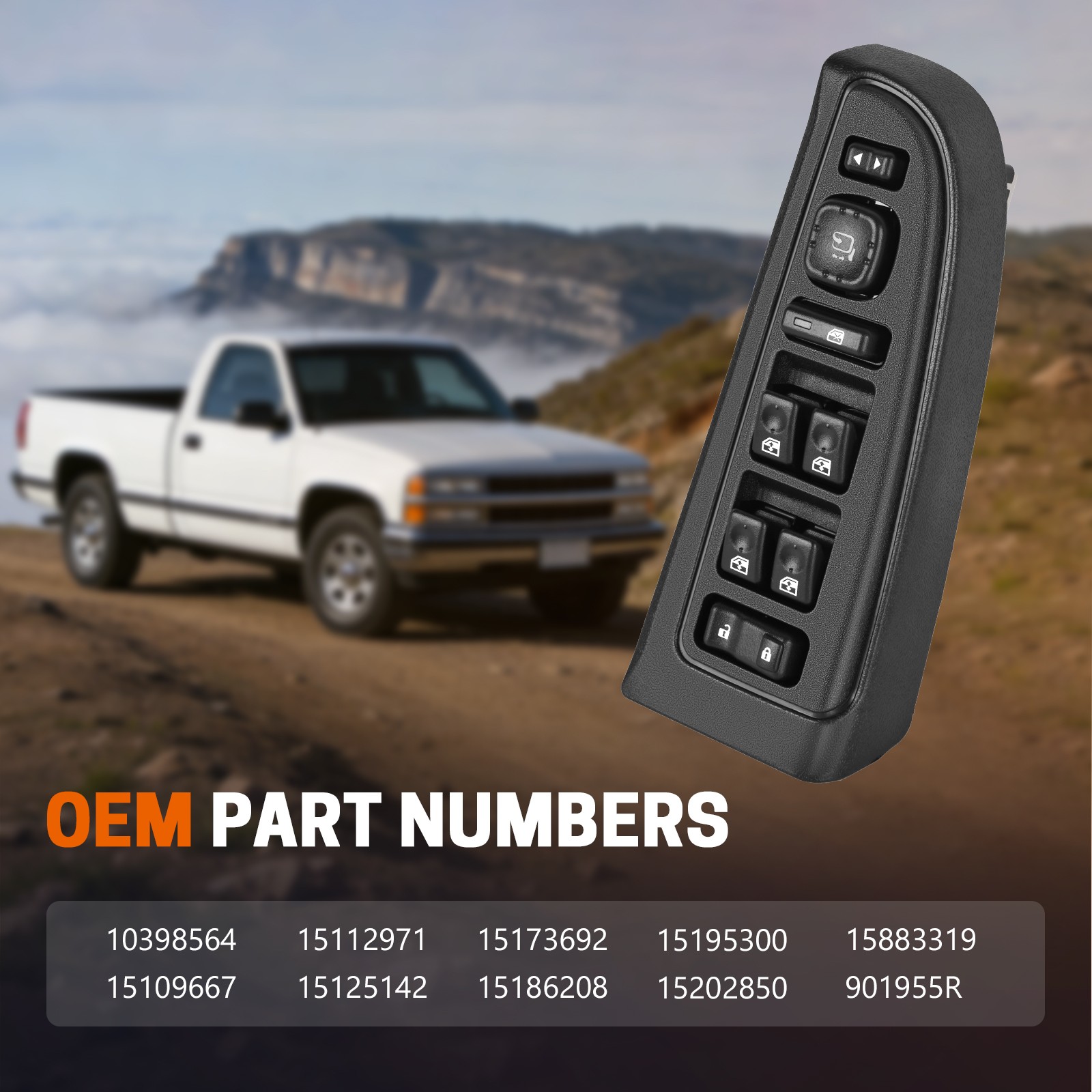 15883319 Master Power Window Switch for Chevy Tahoe 2003-2006 Silverado GMC