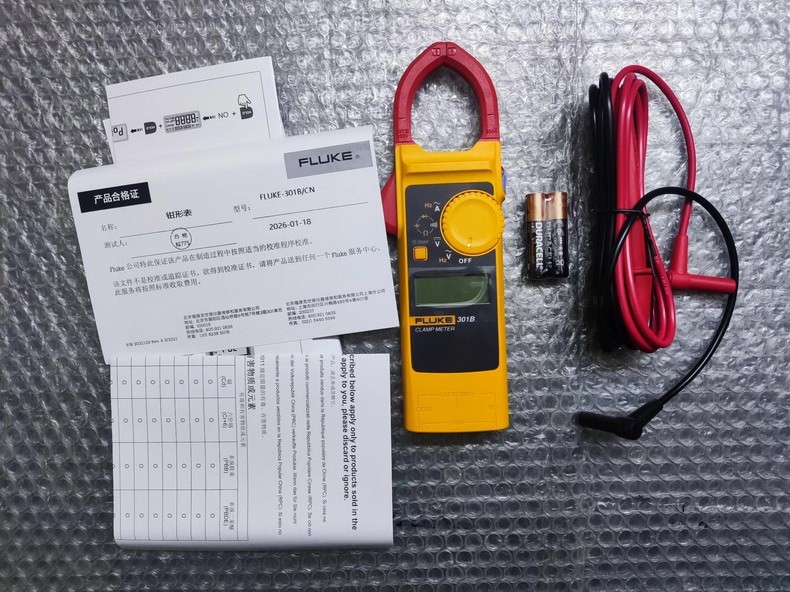 1PC New Fluke 301B AC Clamp Meter Voltage Current Frequency Resistance Tester