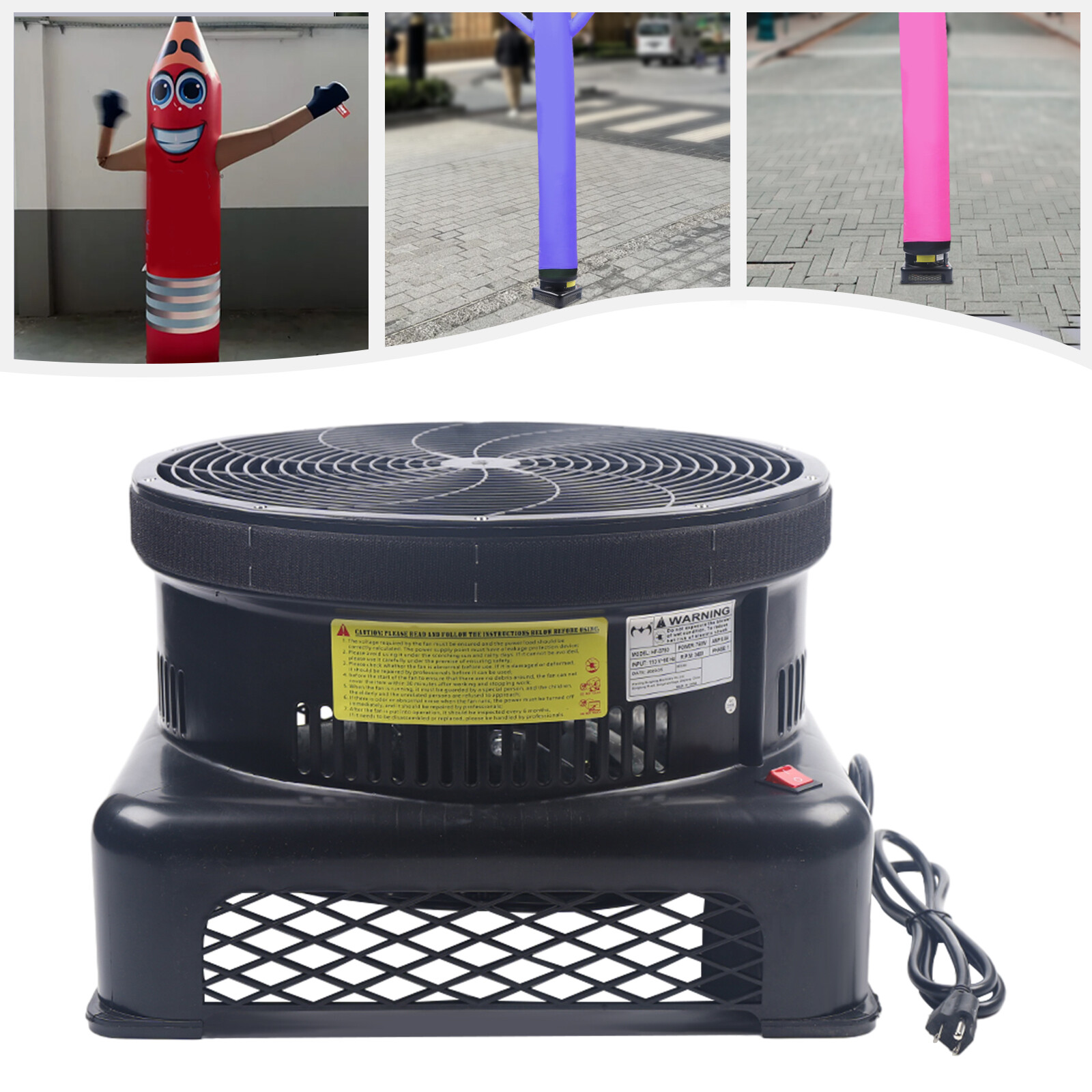 Inflatable Tube Man Blower for Inflatable Puppet Dancers Arm Swing Tube Man