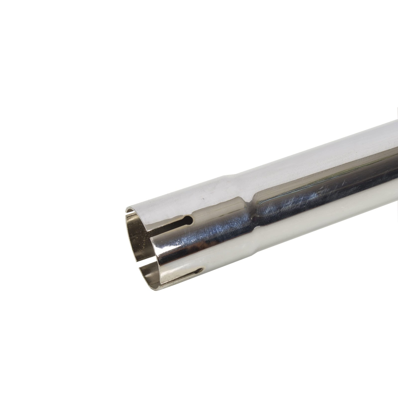 Exhaust Stack Pipe 2-1/2″ x 24″ Curved Chrome