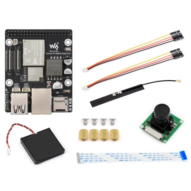 WAVESHARE ESP32-P4-WIFI6-POE-ETH Development Board Supports Power Over Ethernet