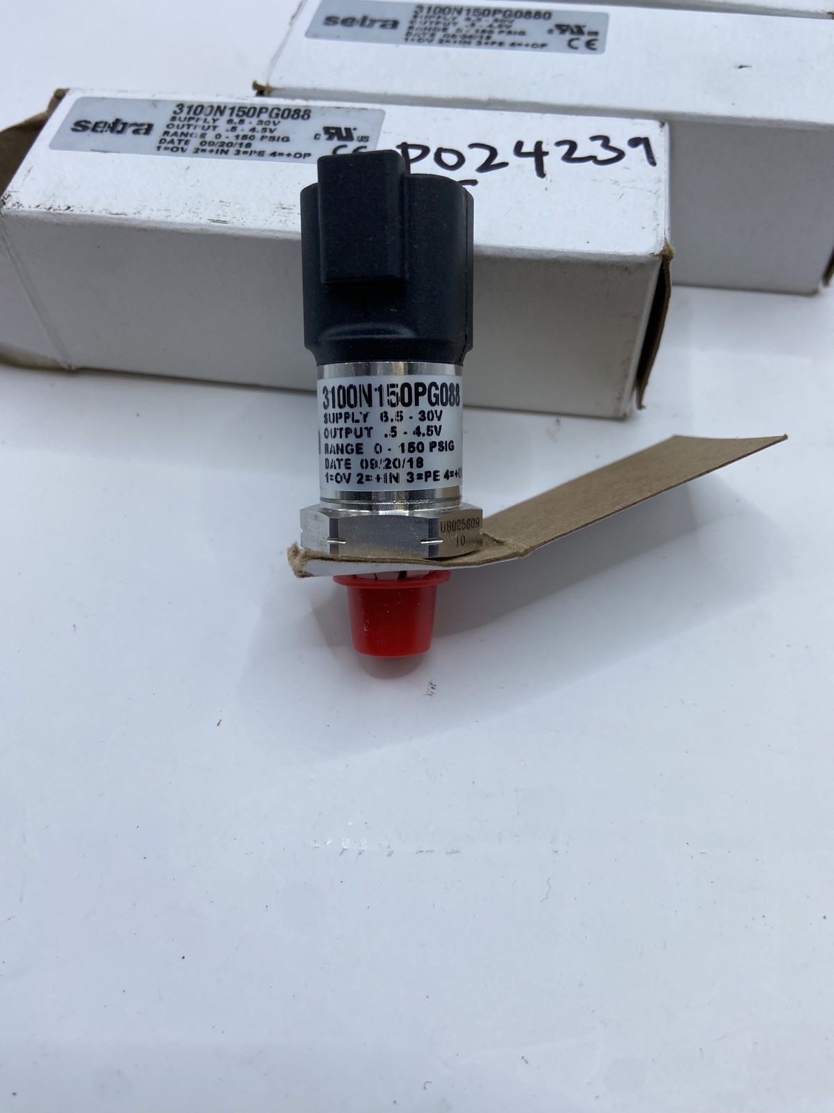 SETRA 3100 Series 3100N100PG088 Transducer Supply 8-30VDC 0.5-4.5v 0-100 PSI