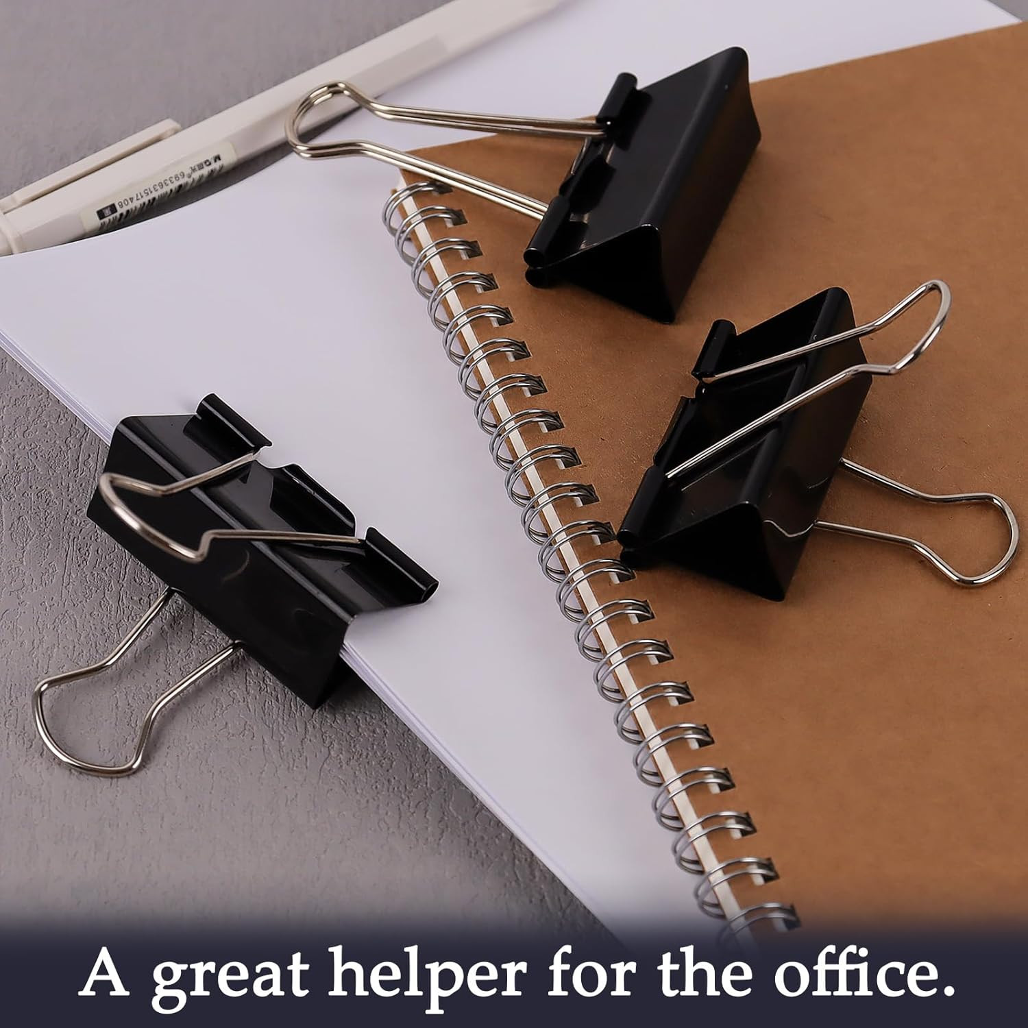 Extra Large Binder Clips (36 Pack) 2 Inch, Big Paper Clamps for Office Supplies,