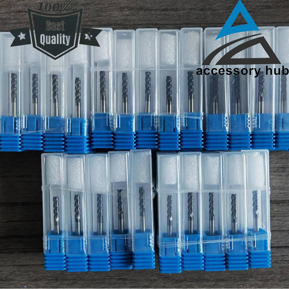 5PCS – 1/8″ x 1/2 x 1-1/2 4 FLUTE CARBIDE END MILL – TiALN COATED HRC55 USA