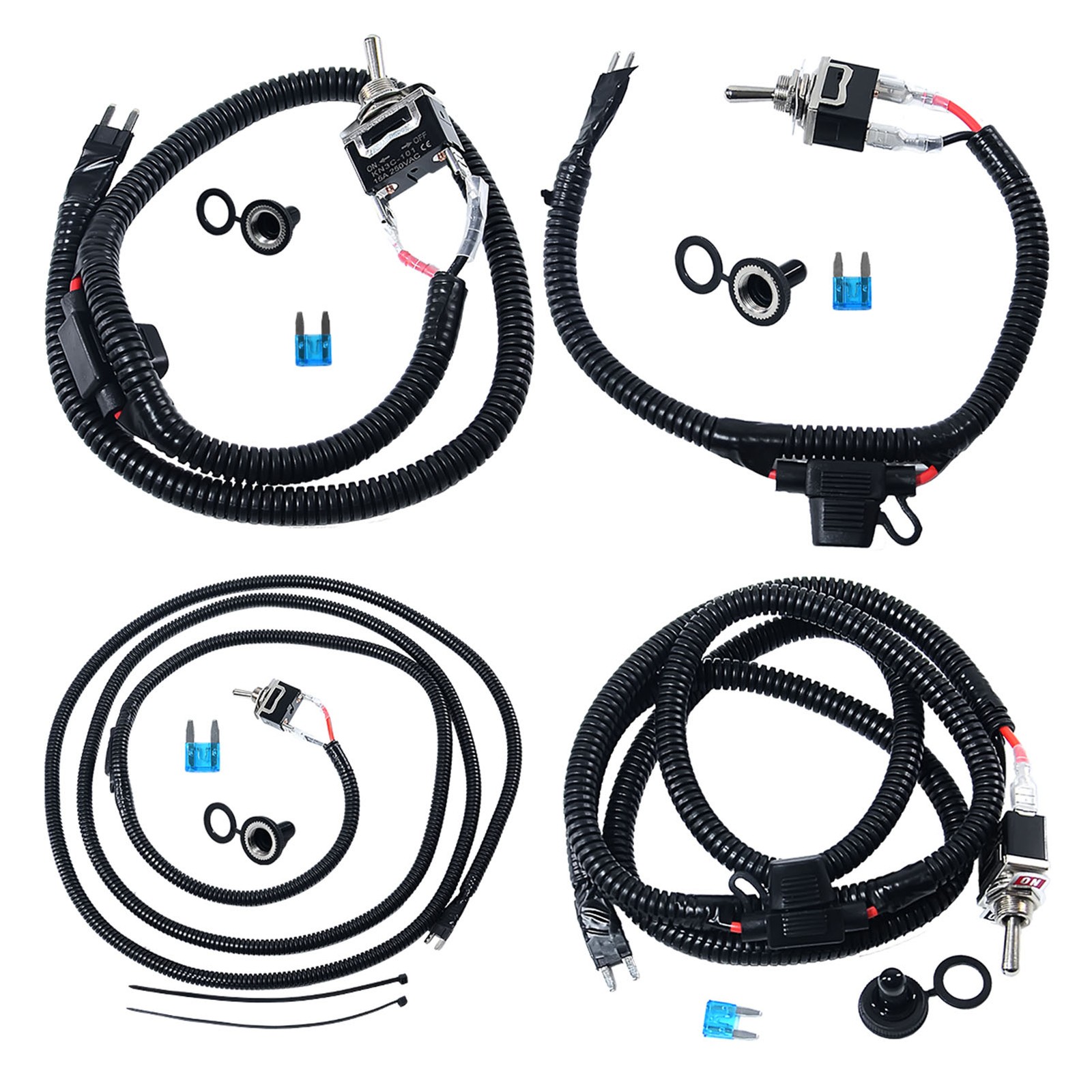 12 24 48 100″ Automotive Switched Fuse Switch For Mini 10A &15A Fuse WIth wire