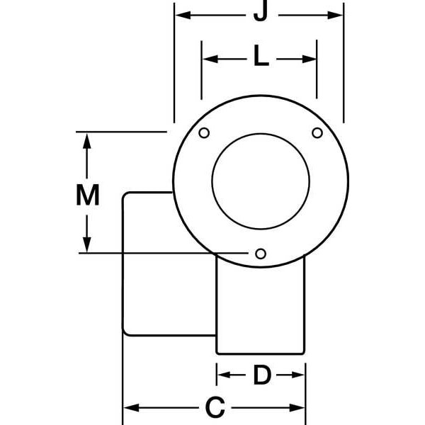 Dayton 1Tdn2 Round Oem Blower, 3300 Rpm, 1 Phase, Direct Drive, Steel 1 Speed