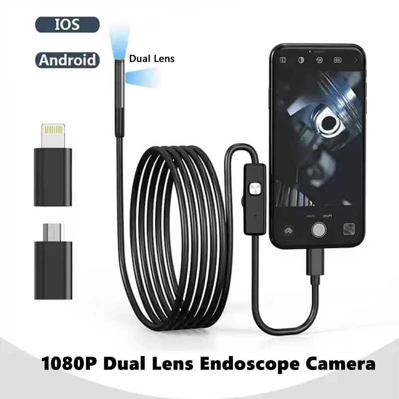 Pipe Inspection Camera Endoscope Video Sewer Drain Waterproof for iPhone Samsung