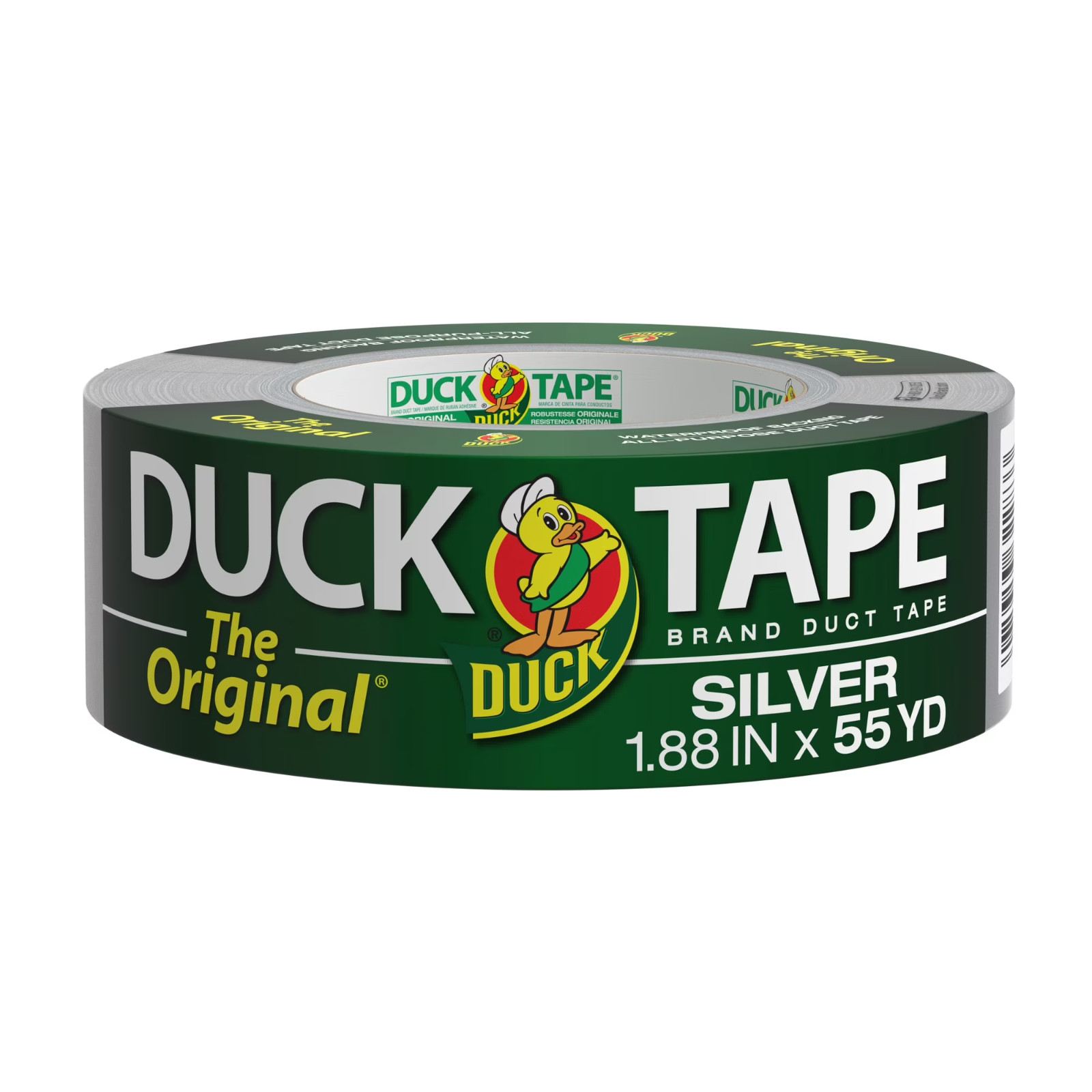 (4 pack) The Original Duck Tape Brand Duct Tape, 1.88 in. x 55 yd,Silver