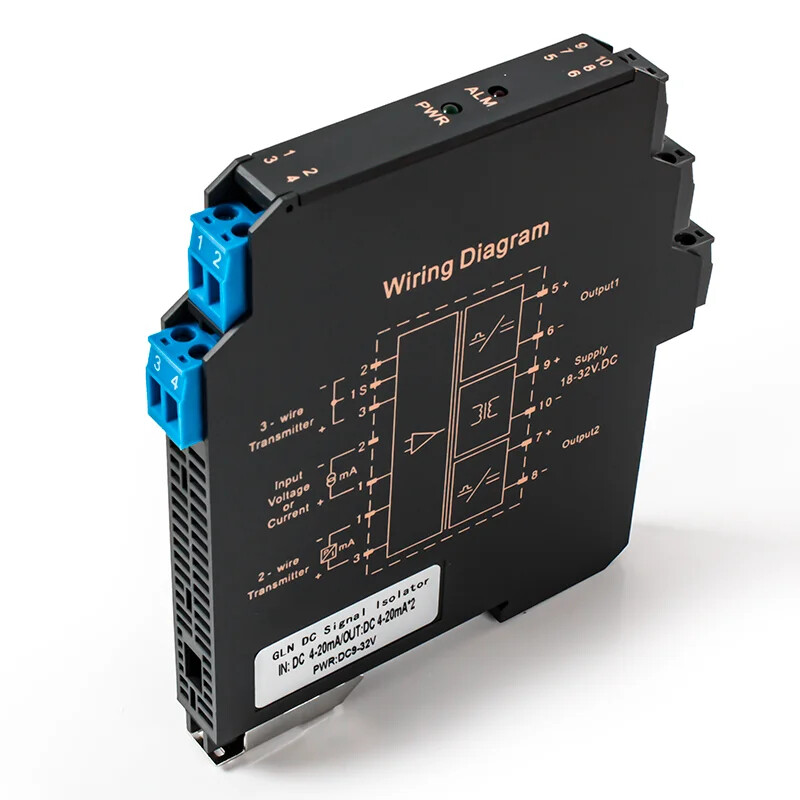 Analog Signal Transmitter 4-20mA 0-20mA Ultra-Thin Isolator 0-10V 0-5V 1-5V