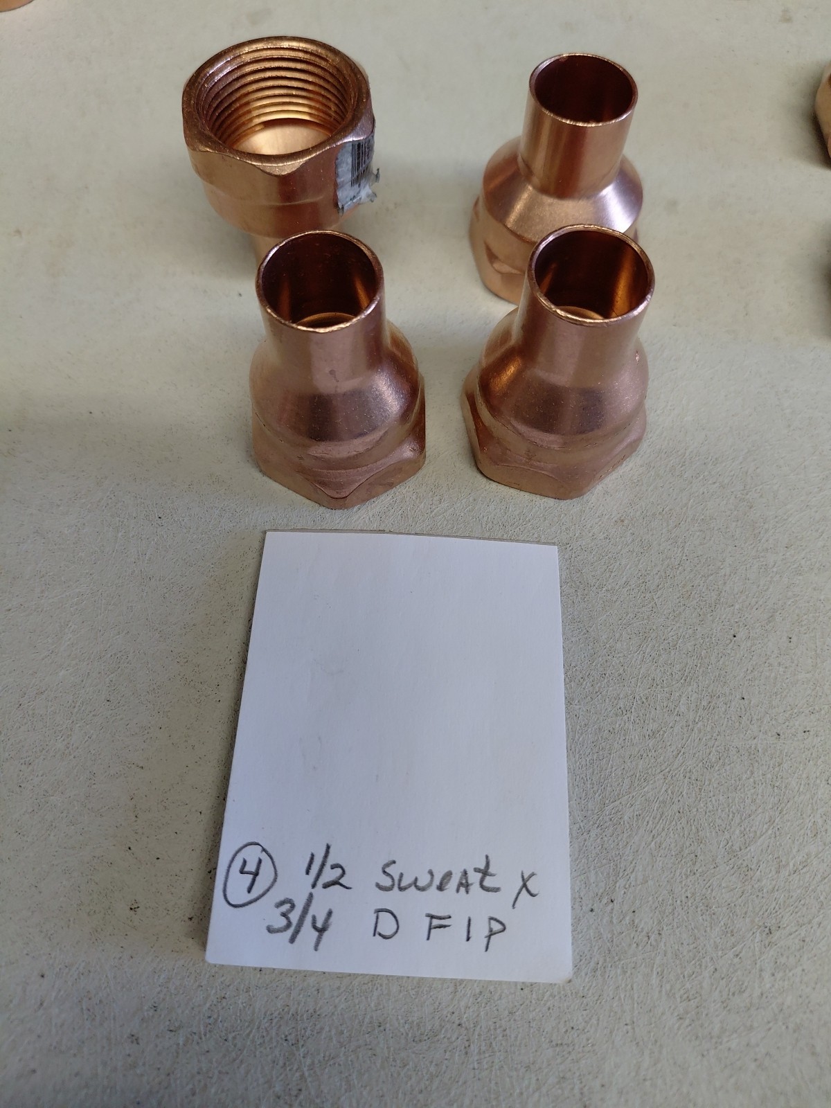 Copper Sweat Fittings Assorted sizes( One Lot As Listed NOS)