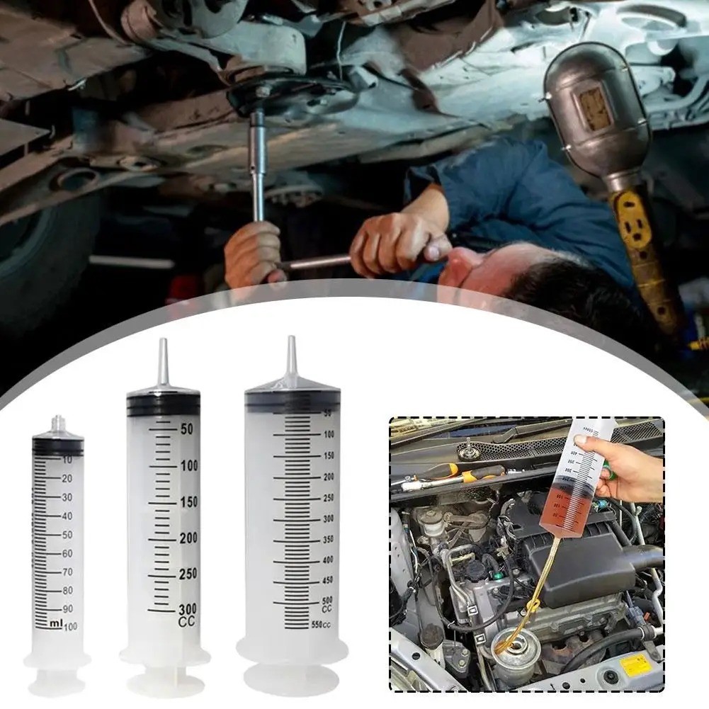 100ml/550ml Large Capacity Syringe Reusable Pump Measuring With 1m Tube Feeding