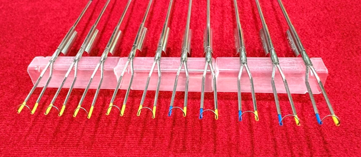 15pc-Hysteroscopy Bipolar/Monopolar Cutting Loop Electrodes 4mmx280mm Reusable
