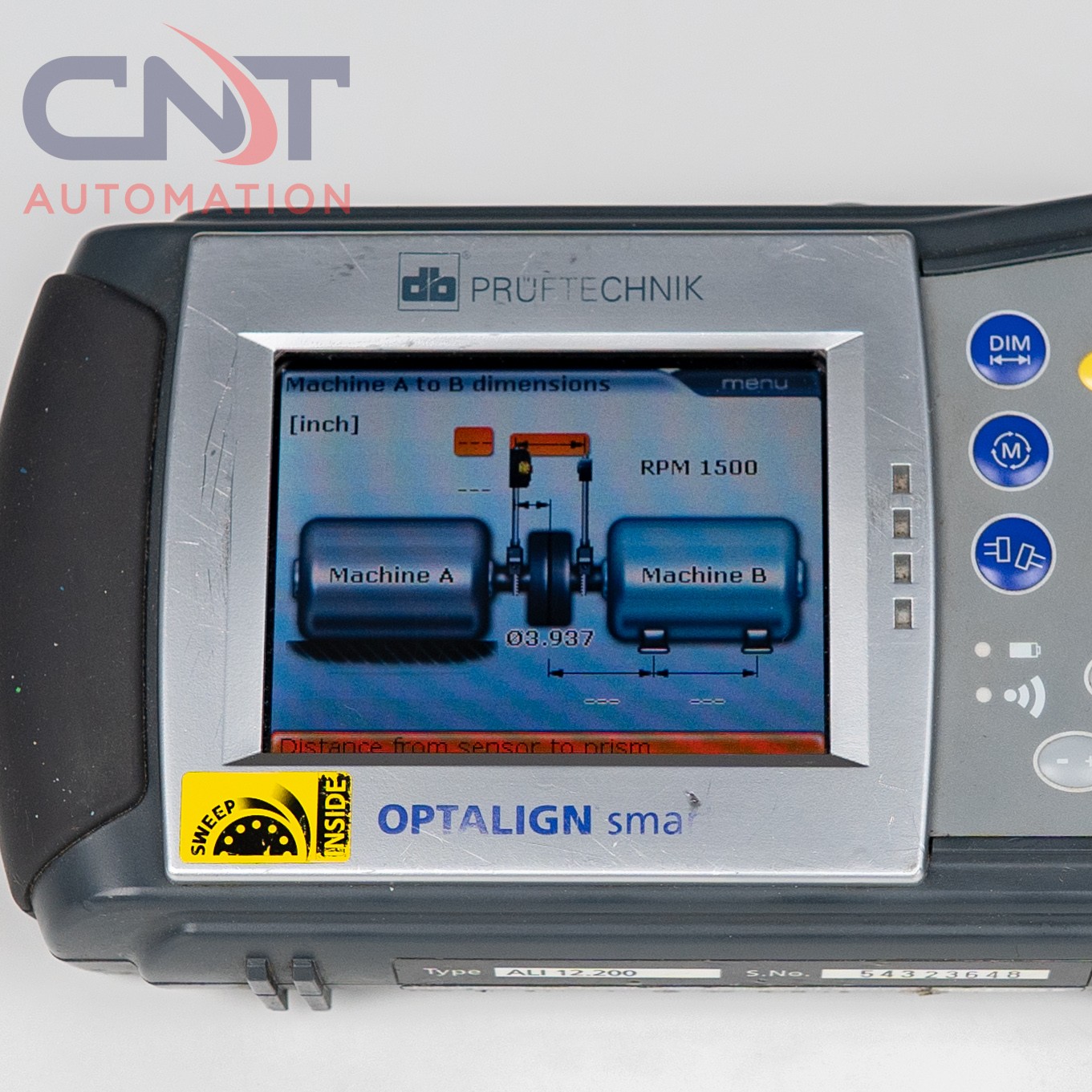 PRUFTECHNIK OPTALIGN Smart ALI 12.200 Industrial Laser Shaft Alignment System