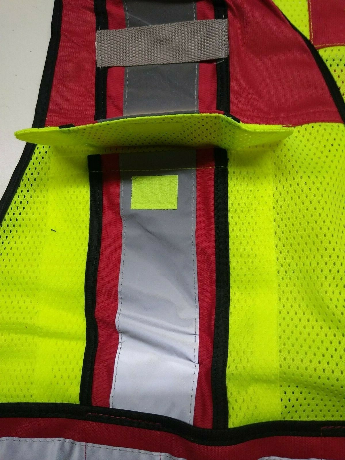 6 Point Breakaway Fire Traffic Reflective Safety Vest Red Size 3XL Hi-Vis