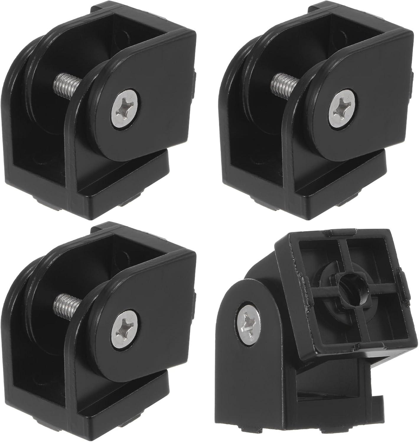 4Pcs Die-Cast Aluminum Pivot Joint 180°Adjustable Flexible Pivot Joint Connector