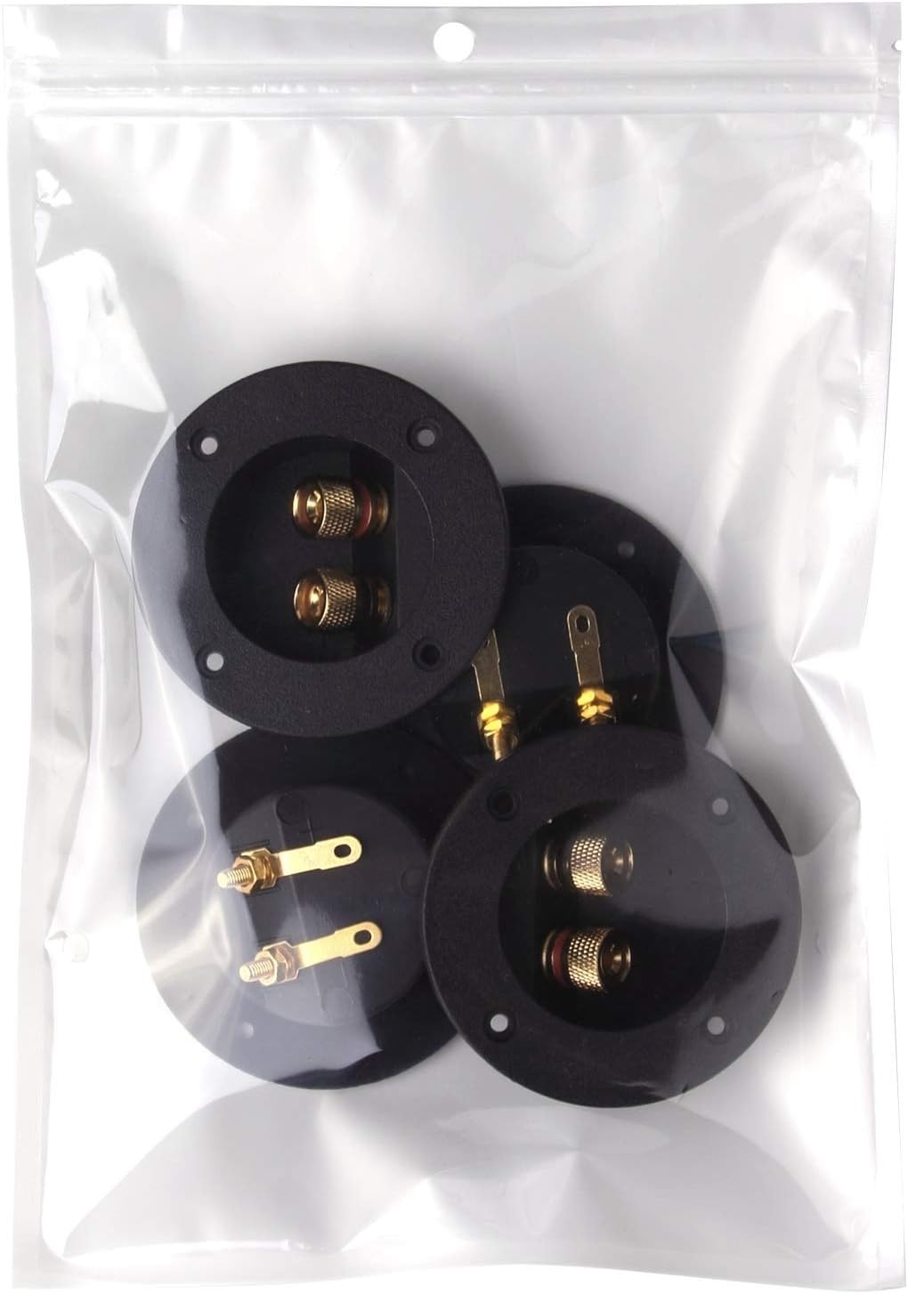 5Pcs 3-Inch Speaker Box Terminal Cup – Black, 1.77 Inches, Copper/Metal/Plastic