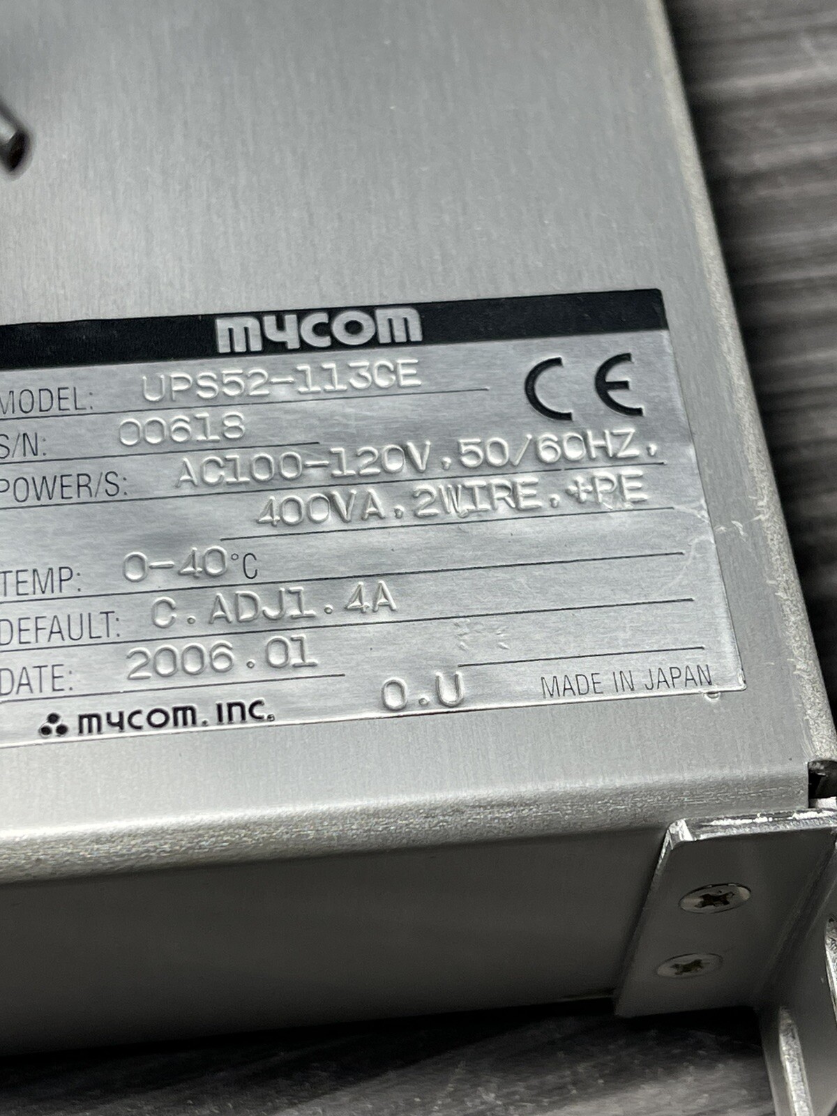 UPS52-113CE / 5 PHASE MOTOR DRIVER, AC100-240V, 50/60HZ, 400VA, 2 WIRE / MYCOM