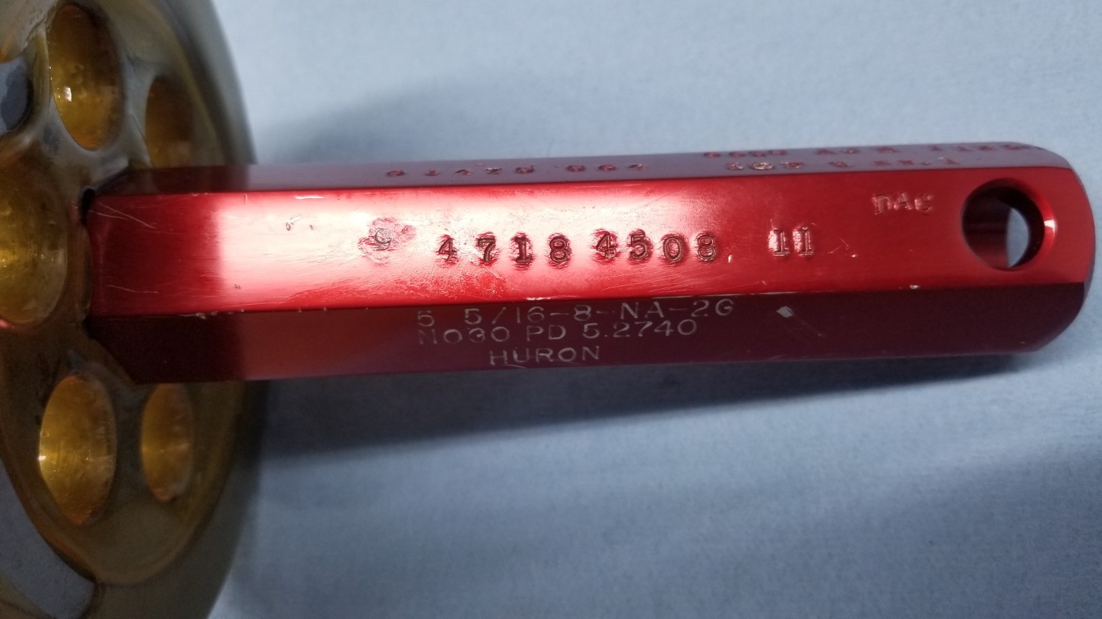 Huron 5-5/16-8-NA-2G Thread Plug Gages GO & NO-GO PD:5.2500 PD:5.2740 DC-10
