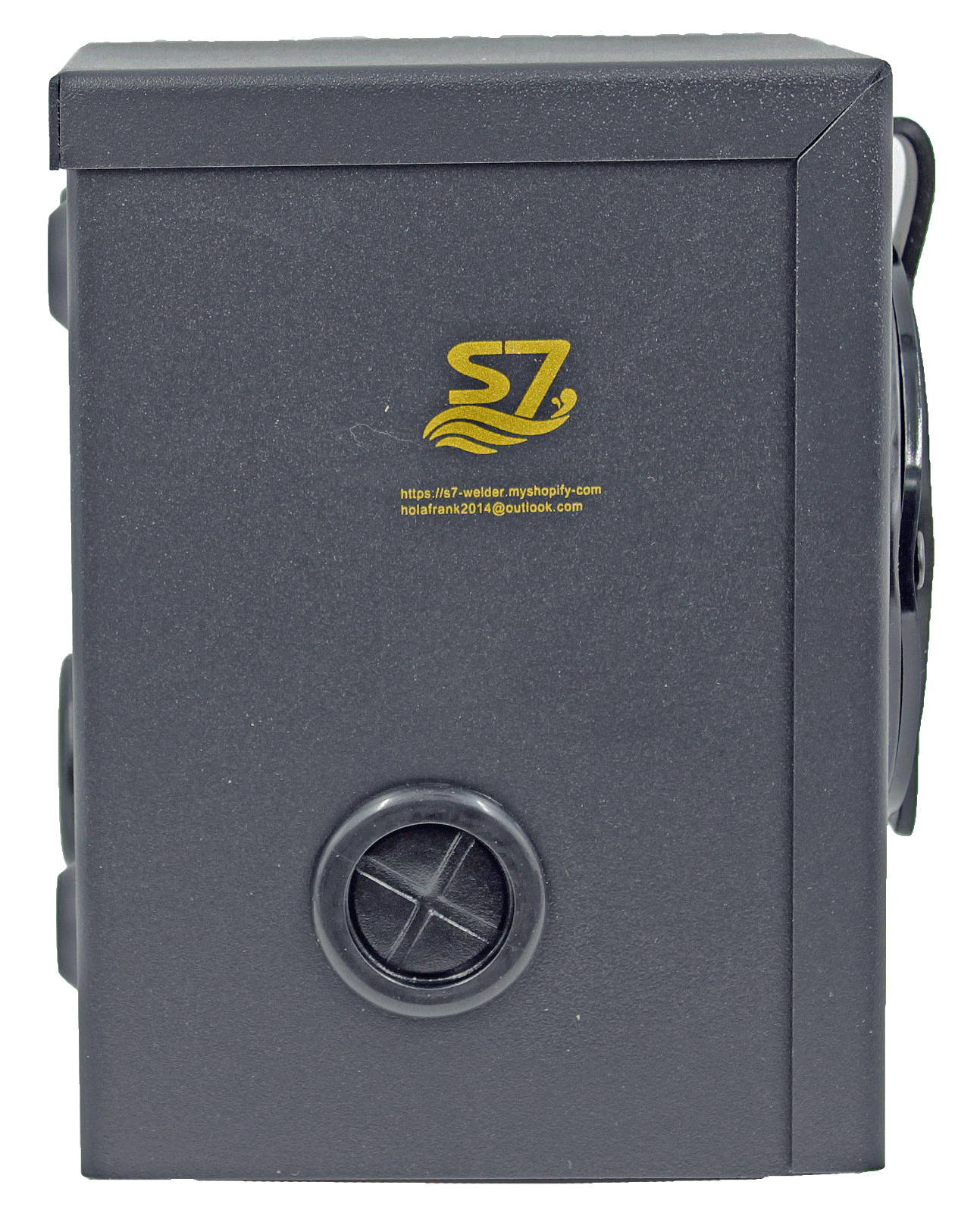 50-Amp 250V Welder Generator Power Inlet Box, black, S7 Color is deep black)